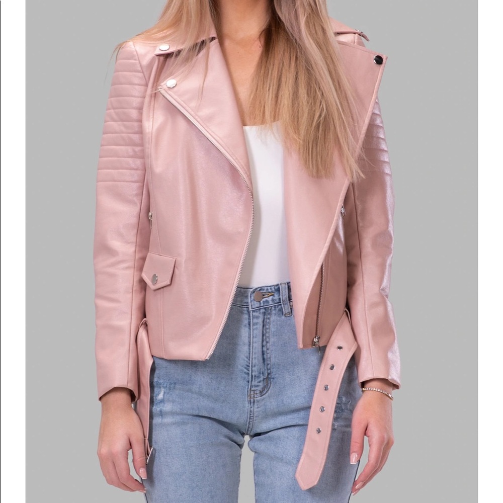 Women’s faux leather jacket